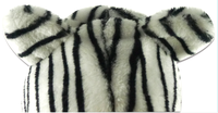 Bonnet-écharpe à capuche léopard en fausse fourrure, avec longues oreilles d'animaux en peluche et mitaines-pattes, pour femme, idéal pour l'hiver et les fêtes, prix usine