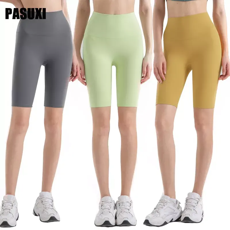 PASUXI Women Sports Seamless Shorts Quick Dry Gym Biker Shorts Cycling Clothing Fitness Workout Yoga Shorts