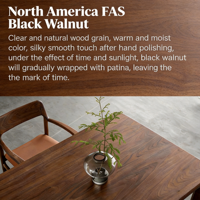 Table à manger en bois massif de noyer sud-américain de qualité supérieure, épaisseur 4,5 cm, jointure à mortaise et tenon, écologique et imperméable, mobilier pour la maison
