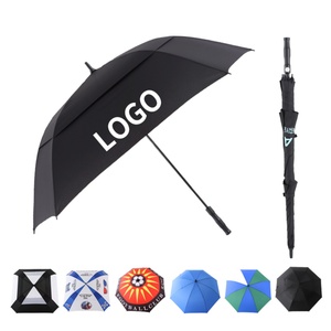 OEM Heavy Duty Windproof Straight Golf UV Double Canopy <b>Umbrella</b> Fabrica De Parasoles Para Autos Oversize Rain <b>Umbrella</b> - Product Image 2