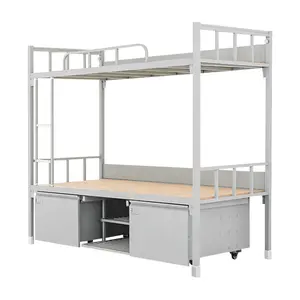 Neues Design Schlafzimmer Metall möbel billig Einzel Doppel Stahl Etagen bett Triple Metall Bett rahmen Hostel Schule Teenager Koje