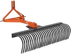Attachments 3 Point 5 FT Landscape Rake for Compact Tractors