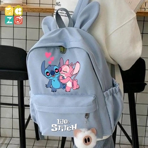 Tierna <span class=keywords><strong>Mochila</strong></span> de <span class=keywords><strong>Lilo</strong></span> <span class=keywords><strong>y</strong></span> <span class=keywords><strong>Stitch</strong></span> para Niña, Niño, Estudiante, Adolescente, Infantil, Morral para Mujer, Bolsas Escolares Casuales, Regalo de Cumpleaños para Niños, Juguete - Product Image 4