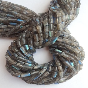 High quality gemstone tube bead labradorite tube cylinder Strand Healing Crystal Gemstone Crystals Jewelry Making Natural <b>Stone</b> - Product Image 5