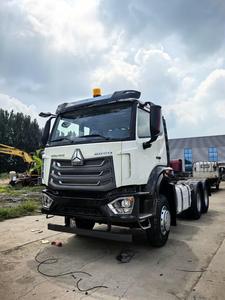 Camión Tractor Usado Sinotruk Euro2 Diésel 6X4 con Volante a la Izquierda, HOWO de 10 Ruedas, Capacidad de Carga de 21-30T, 371hp, Cámara Trasera de 360°, Logística - Product Image 2