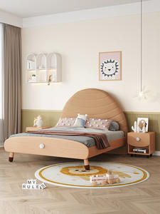 Bonne vente cadre Queen Size lits en bois lit simple lit de dessin animé mignon très adapté aux enfants enfants - Product Image 3