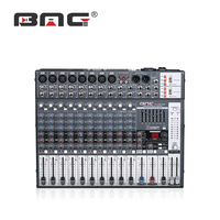 Console de mixage audio professionnelle BMG 6/8/12/16/24 canaux USB DSP BT en métal, garantie 12 mois, performance scénique professionnelle, bleu foncé