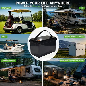 Batería <span class=keywords><strong>UPOWER</strong></span> LiFePO4 de 12.8V 100Ah, Celdas de Grado A, Baja Autodescarga, para Carritos de Golf, Embarcaciones y Autocaravanas - Product Image 4