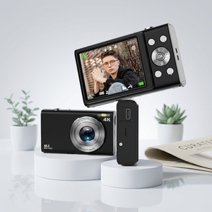 48MP 4K Digital <b>Camera</b> AF 2.88" Screen 16X Anti-Shake Type-C 700mAh Battery Photography DC402 4K 48MP 4K Video Resolution Suppo - Product Image 1