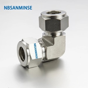 Raccord coudé à compression en acier inoxydable 316L Nbsanminse 3000Psi pour tuyaux d'eau, d'huile et de gaz - Product Image 1