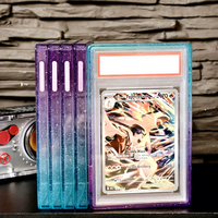 Étui de protection personnalisé pour cartes gradées avec logo, cadre en TPU anti-jaunissement et dos en PC pour cartes PSA CGC, idéal pour cartes de sport et objets de collection