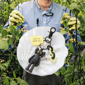 Lilangda Porte-clés en silicone avec mousqueton, motif dessin animé, design pour homme, pendentif pour clés de voiture, breloque de sac, dragonne de téléphone tendance, durable - Product Image 3