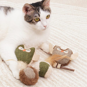 ของเล่นตุ๊กตาแมวทำจากหญ้าแคทนิป - Product Image 1