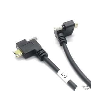 Curva lateral personalizada de fábrica de China, con un tornillo a un enchufe de curva lateral de dos tornillos, cable de panel de dispositivo digital fijo - Product Image 1