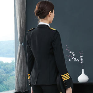 Seragam <span class=keywords><strong>Pilot</strong></span> Wanita Berkualitas Tinggi Grosir Pakaian Penerbangan Maskapai - Product Image 3