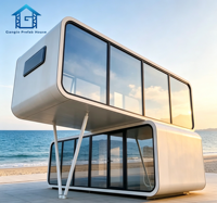 Vente en gros OEM Personnalisé Cabines Apple de 20 et 40 pieds, Mini-maisons doubles avec salle de bain et cuisine pour villas de vacances et hôtels