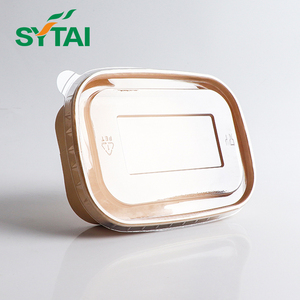 500ml 750ml 1100ml 100% phân hủy sinh học <span class=keywords><strong>kraft</strong></span> giấy <span class=keywords><strong>salad</strong></span> Bát giấy vuông <span class=keywords><strong>salad</strong></span> <span class=keywords><strong>container</strong></span> bát với Pet nắp giấy - Product Image 3