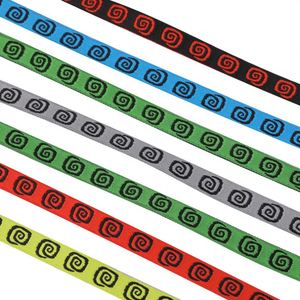 Custom Size Nylon Spandex Polyester Jacquard Thick Elastic Band Custom Color Stripe Webbing - Product Image 2