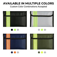 Sac de transport ignifuge personnalisé en silicone et fibre de verre pour documents, idéal pour la maison, le bureau et les situations d'urgence