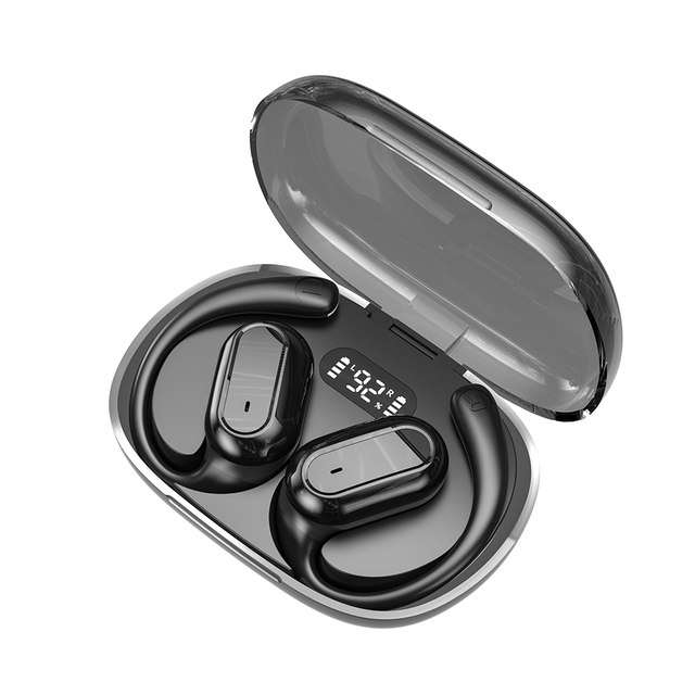 Wireless Ear Hook Earbuds Hanging Earhook Earphones 5D Surround Open Ows Open Ear Bone Conduction Headphone for Running Gym