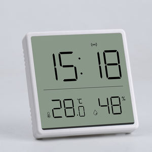 Table LCD carrée à grand écran avec support d'affichage de la température et de l'humidité ou réveil magnétique avec fonction Snooze - Product Image 2