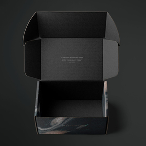 Caja <span class=keywords><strong>de</strong></span> Cartón Corrugado Negra <span class=keywords><strong>de</strong></span> Lujo Ecológica, Plegable, para Regalos <span class=keywords><strong>de</strong></span> Pequeñas Empresas, Suscripciones, Envíos por Correo, Caja <span class=keywords><strong>de</strong></span> Avión - Product Image 1
