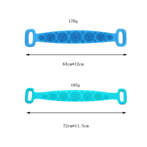 Thân Thiện Với Da Mềm Silicone Cơ Thể Chà Sàn Tắm Bàn Chải Vành Đai Tắm Cho Trở Lại Tẩy Da Chết Và Chà xát Bùn Tro Bàn Chải Tắm - Product Image 3