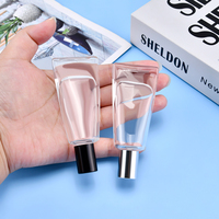 Emballage cosmétique pour huiles essentielles rechargeable, 10 ml, flacon en verre transparent pour parfum, huile parfumée, avec bille roulante