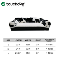 Coussin de luxe pour chien et chat, 6D, sommeil profond, double face, chaud pour l'hiver, lavable, en éponge, rectangulaire, motif floral, toutes saisons, en boîte