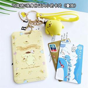 พวงกุญแจ Kawaii llaveors พวงกุญแจ My Melody การ์ด ID ผู้ถืออนิเมะ Kuromi Cinnamoroll PomPom Purin - Product Image 3