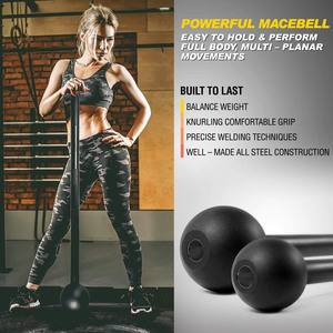 Equipo de Gimnasio de Acero Inoxidable, Pesas Libres Portátiles, Barra de Entrenamiento de Fuerza, Macebell de Acero para Levantamiento de Pesas - Product Image 6