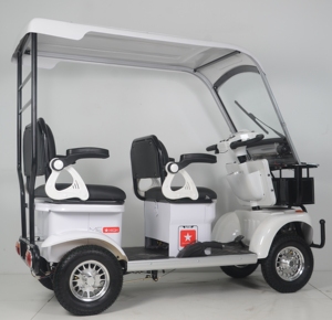 <span class=keywords><strong>Precio</strong></span> de fábrica 1000W Triciclo eléctrico de pasajeros Scooter 48V 60V <span class=keywords><strong>Cuadriciclo</strong></span> eléctrico con cubierta de lluvia de techo - Product Image 5