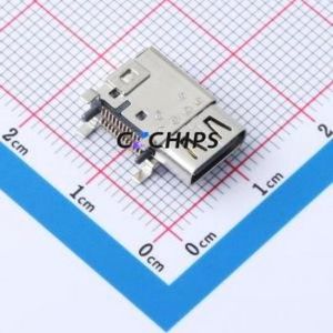 HC-TYPE-C-24P-FLS-CH5.06-5A-23 USB Connector SMD Connector Type-C Female Side Mount 24P - Product Image 1
