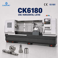Tour CNC horizontal haute précision CK6180 pour la production en série de pièces d'arbre métalliques