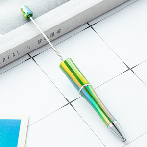 Tùy Chỉnh Sang Trọng Khuyến Mại Cho Đính Cườm Bút UV Lớn Kim Cương Bead Bút Pha Lê 1.0Mm Bằng Văn Bản Đen Bút Bi Màu Cam Quà Tặng - Product Image 6