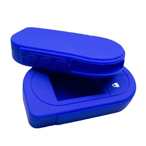 Cover in Silicone SKM per Chiave <span class=keywords><strong>Auto</strong></span> con Telecomando <span class=keywords><strong>Viper</strong></span> 7351V 7752V 7756V, Custodia Protettiva Pieghevole Leggera per Telecomando LCD a 2 Vie - Product Image 4