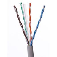Câble LAN Cat5E Cat6 Cat6A Cat7 305m en cuivre pur CCA OEM UTP FTP CE RoHS ISO 9001, directement de l'usine