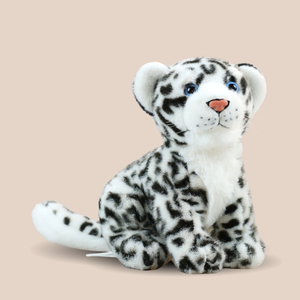 دمية حيوان غزال الثلج المحشوة المصنوعة حسب الطلب بطول 35 سم، لعبة حيوانات برية واقعية، تميمة محاكاة محشوة بقطن البولي بروبيلين، إكسسوار - Product Image 5