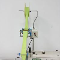 Convoyeur à bande motorisé industriel TFU16-3S, alimentateur automatique pour machine à coudre, construction en alliage d'aluminium et plastique, 70 mm max.