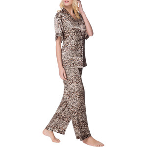 Thoải Mái Áo Ngủ Sexy Của Phụ Nữ Đồ Ngủ Cộng Với Kích Thước Phụ Nữ <span class=keywords><strong>Pajama</strong></span> Satin Đồ Ngủ Cho Phụ Nữ Thiết Lập - Product Image 2