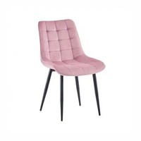 Chaises de salle à manger modernes en tissu velours avec pieds en métal pour hôtels et restaurants, meubles de salle à manger personnalisables pour la maison
