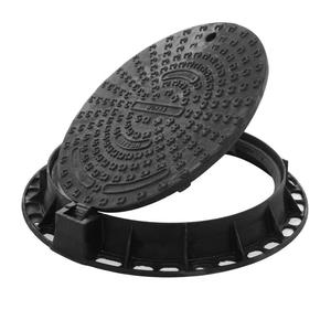 고품질 연성 주철 맨홀 뚜껑, 시립용 내구성 원형 수로 덮개, 도로 안전용 우물 뚜껑 - Product Image 3