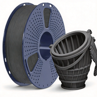 Filament d'imprimante 3D Perfuture PETG gris mat 1,75 mm, résistant, faible déformation, sans effet de chaîne, bobine de 1 kg, pour pièces fonctionnelles et modèles
