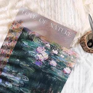 Papier d'art atmosphérique JOYWOOD Monet, papier à fleurs, papier d'emballage, bouquet de fleurs, matériaux floraux - Product Image 3