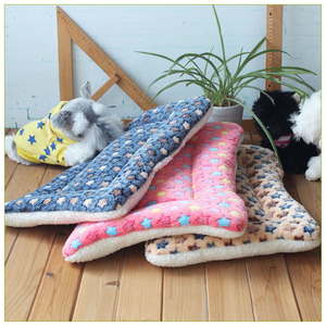 Pet Mat Rectangle Stars Pattern Polyester Fiber Fill Dog Bed Seat <b>Cushion</b> Hand Wash Spot Clean For All Seasons - Product Image 5
