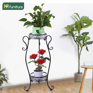 Supports à fleurs en fer forgé en gros pour balcons et salons, supports pour plantes succulentes, supports de plantes en pot sur pied - Product Image 1