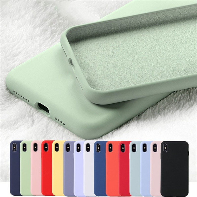For iPhone 14Pro Max Silicone Case Rubber Bumper Hard Shell Full-body Protective Silicone Case for Apple iPhone 12 13 15 Pro Max