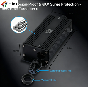 IP67等級防水ギガビットPoEエクステンダー90W 2ポート産業用イーサネットリピーター過酷な環境でのネットワーク拡張用 - Product Image 2