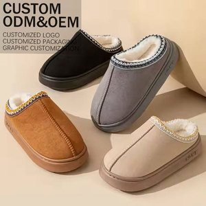 Custom Designer di moda <span class=keywords><strong>invernale</strong></span> morbido in finta pelle scamosciata con plateau in pelliccia Sole per interni peluche da uomo scarpe calde pantofole da <span class=keywords><strong>donna</strong></span> - Product Image 1