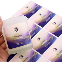 Étiquettes imperméables de bouteille de produits de soins de beauté, autocollant d'impression d'étiquette de bain/soins corporels de logo personnalisé en rouleau
